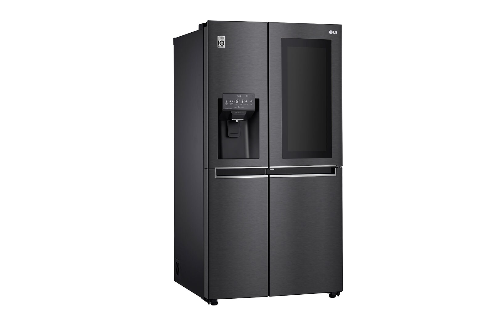 LG 601L side-by-side-fridge with InstaView Door-in-Door™ in Matt Black, GS-X6010MC