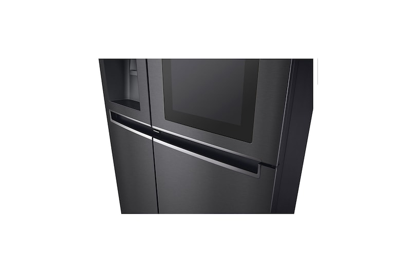 LG 601L side-by-side-fridge with InstaView Door-in-Door™ in Matt Black, GS-X6010MC