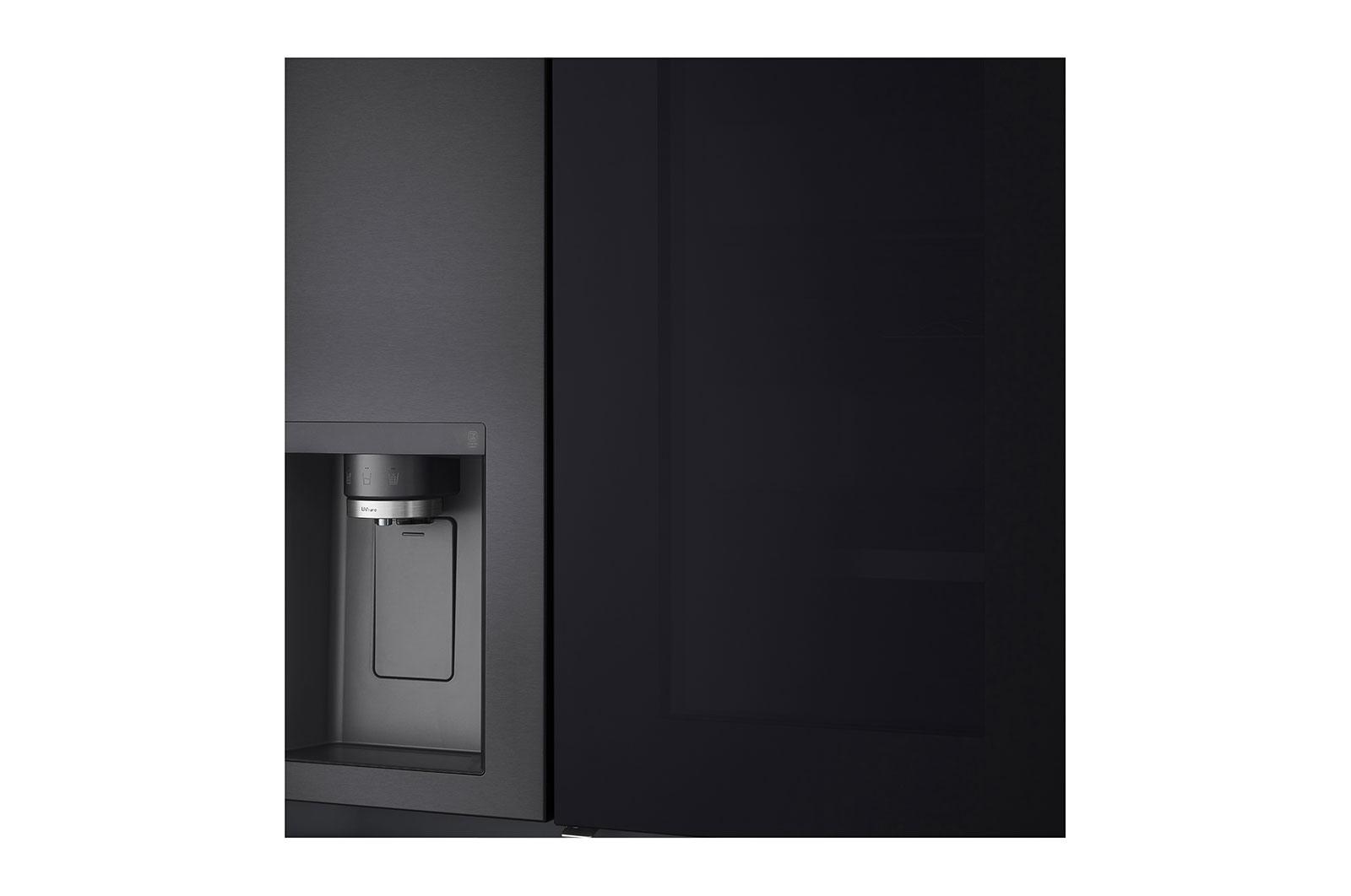 LG  617L Side by Side Fridge with InstaView® Door-in-Door™ in Matt Black, GS-X6172MC