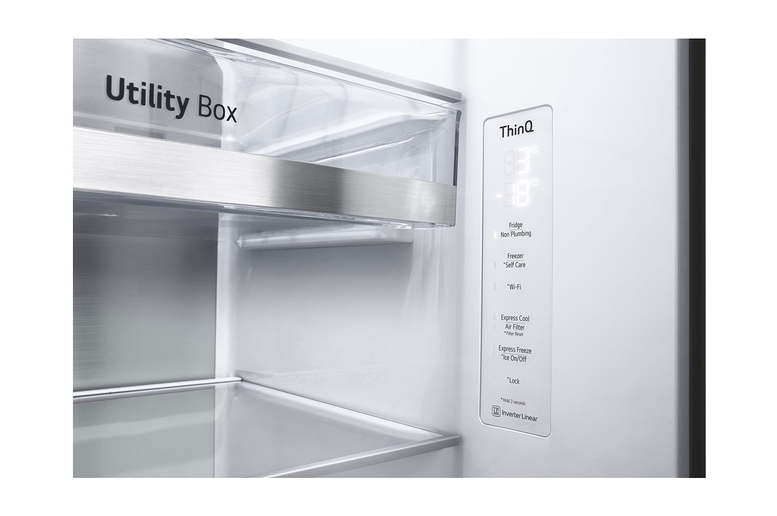 LG  617L Side by Side Fridge with InstaView® Door-in-Door™ in Matt Black, GS-X6172MC