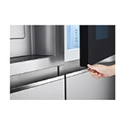 LG 617L side-by-side-fridge with InstaView Door-in-Door™ in New Noble Steel, GS-X6172NS