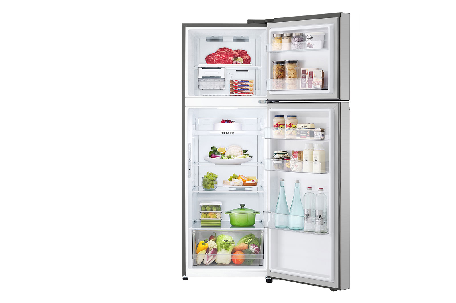 LG 335L Top Freezer in Platinum Silver, GT-B3302PZ