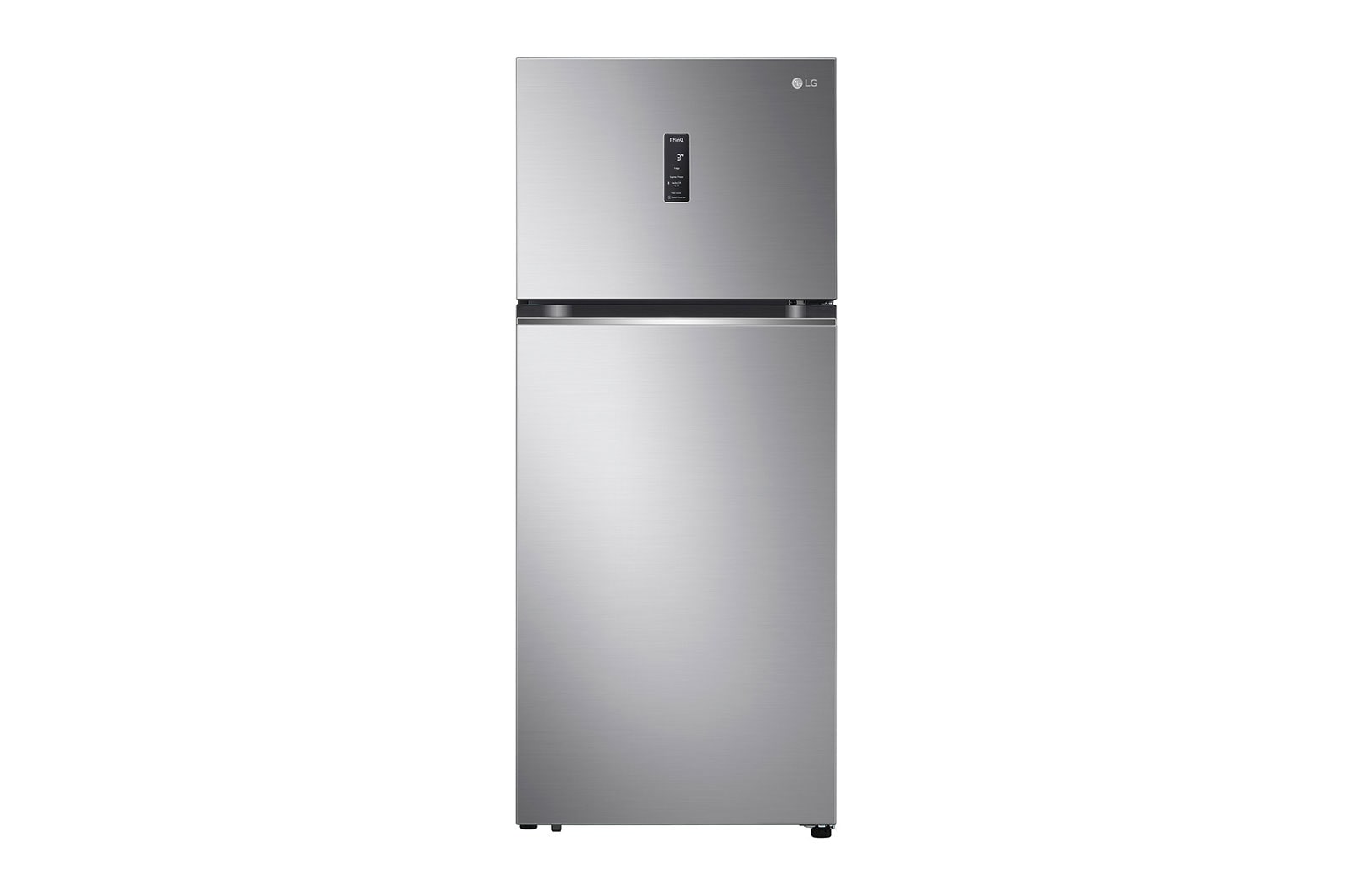 LG 375L Top Freezer Refrigerator with Smart Inverter Compressor™ in Platinum silver, GT-B3722PZ