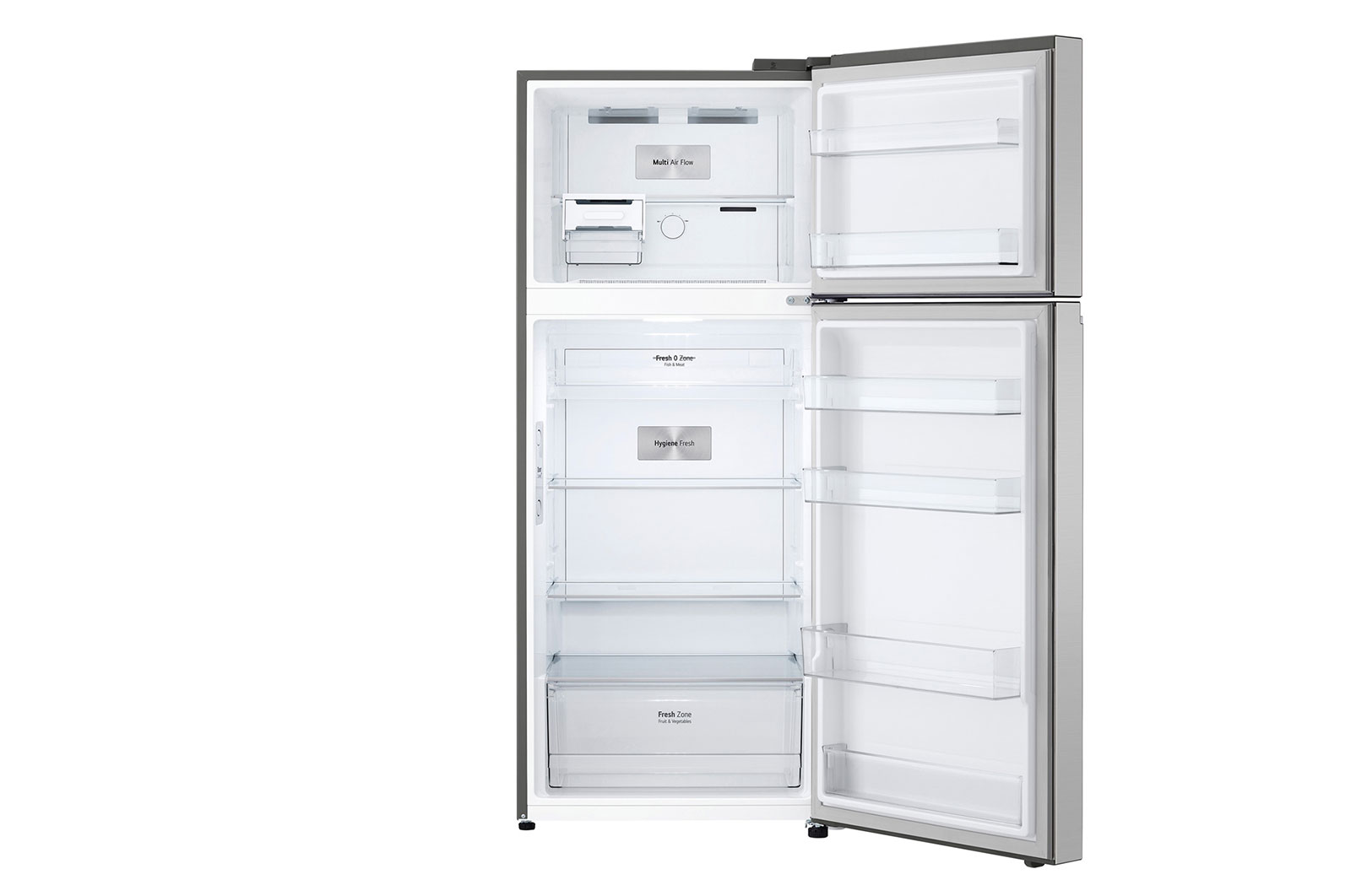 LG 375L Top Freezer Refrigerator with Smart Inverter Compressor™ in Platinum silver, GT-B3722PZ