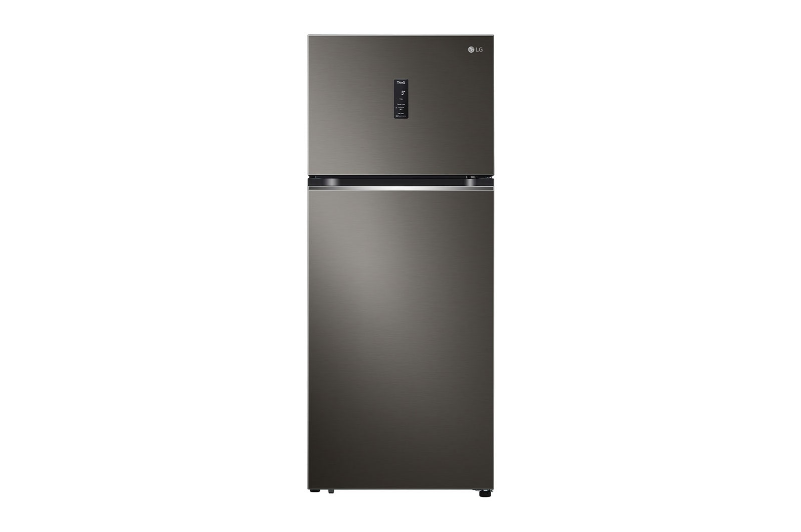 LG 395 L Top Freezer with Inverter Compressor in Black Steel, GT-B3952BL