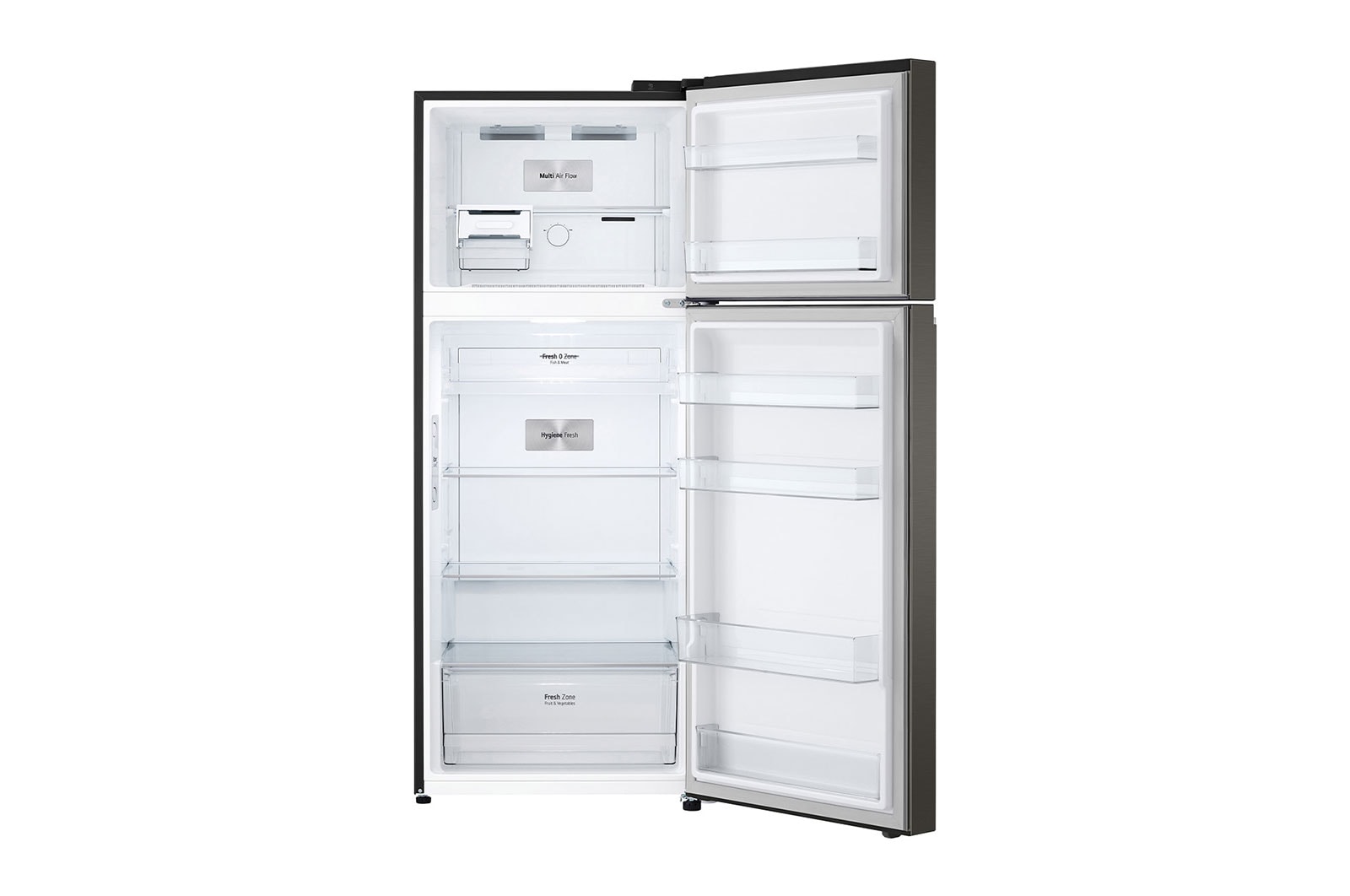 LG 395 L Top Freezer with Inverter Compressor in Black Steel, GT-B3952BL