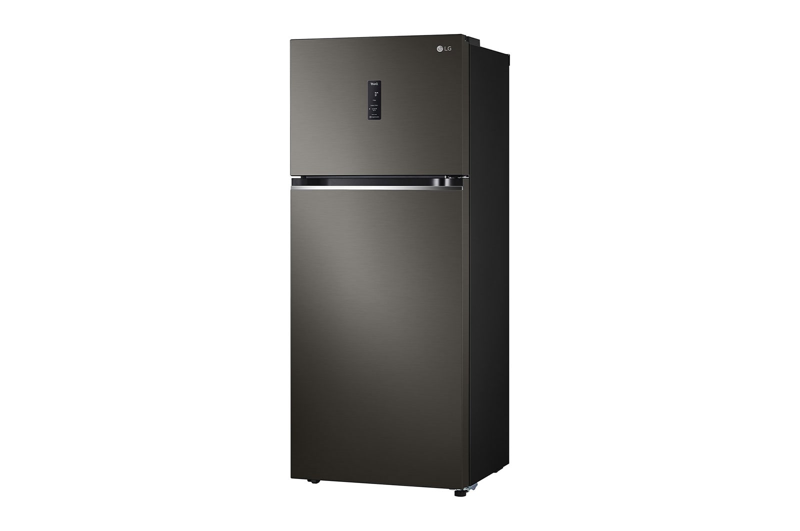 LG 395 L Top Freezer with Inverter Compressor in Black Steel, GT-B3952BL