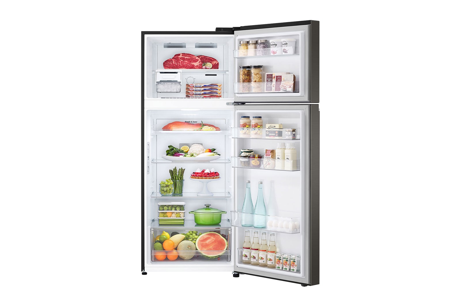 2024年 お歳暮・冬ギフト特集 Freezer Top 395L with SG LG | Steel Black in LinearCooling™ メイク道具・化粧小物