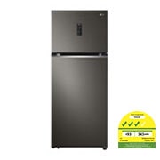 LG 395 L Top Freezer with Inverter Compressor in Black Steel, GT-B3952BL