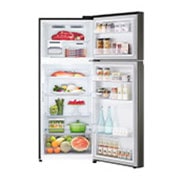 LG 395 L Top Freezer with Inverter Compressor in Black Steel, GT-B3952BL