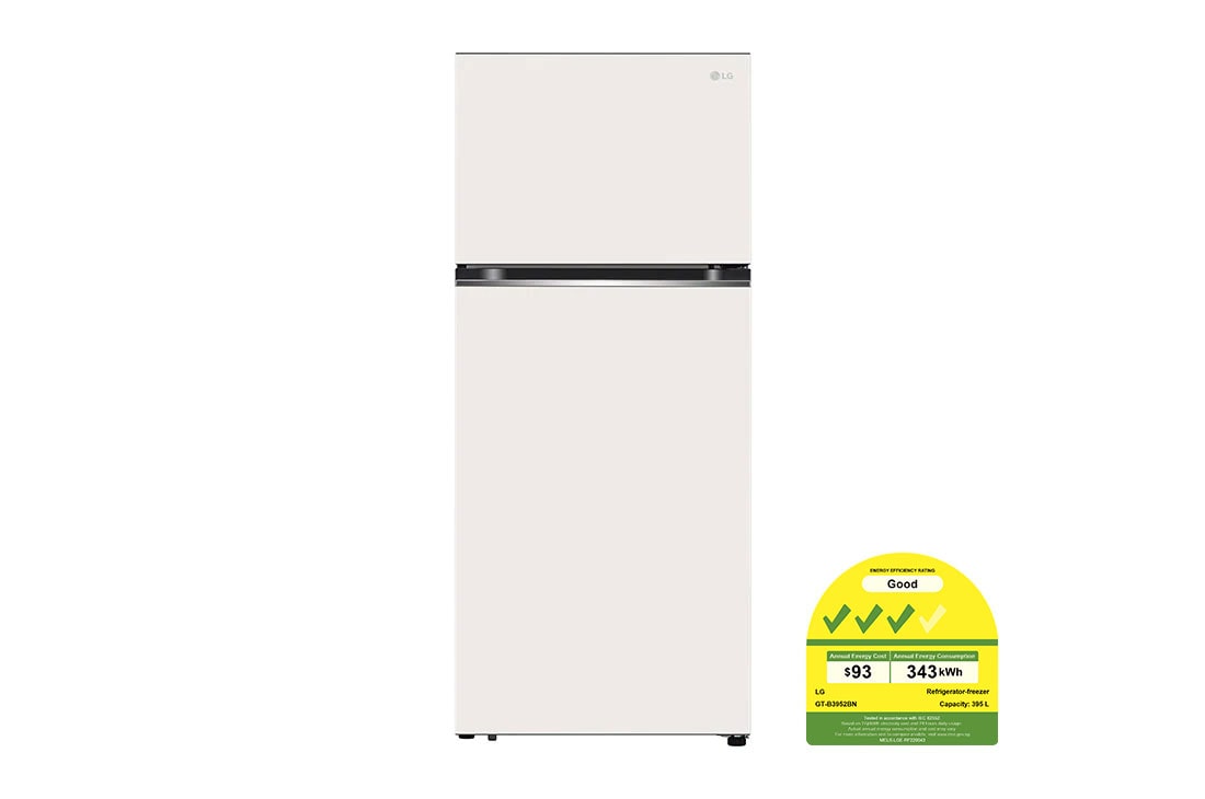 395L Top Freezer in Objet Collection Beige | LG Singapore