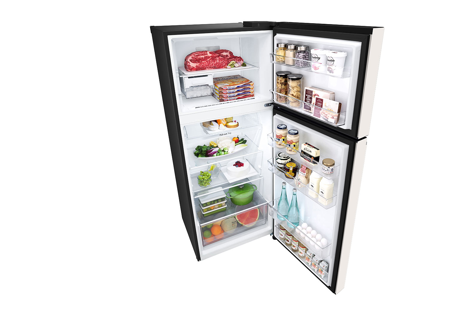 LG 395L Top Freezer with Smart Inverter Compressor™ in Objet Collection Beige, GT-B3952BN