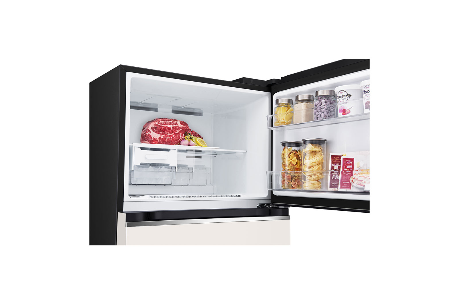 LG 395L Top Freezer with Smart Inverter Compressor™ in Objet Collection Beige, GT-B3952BN