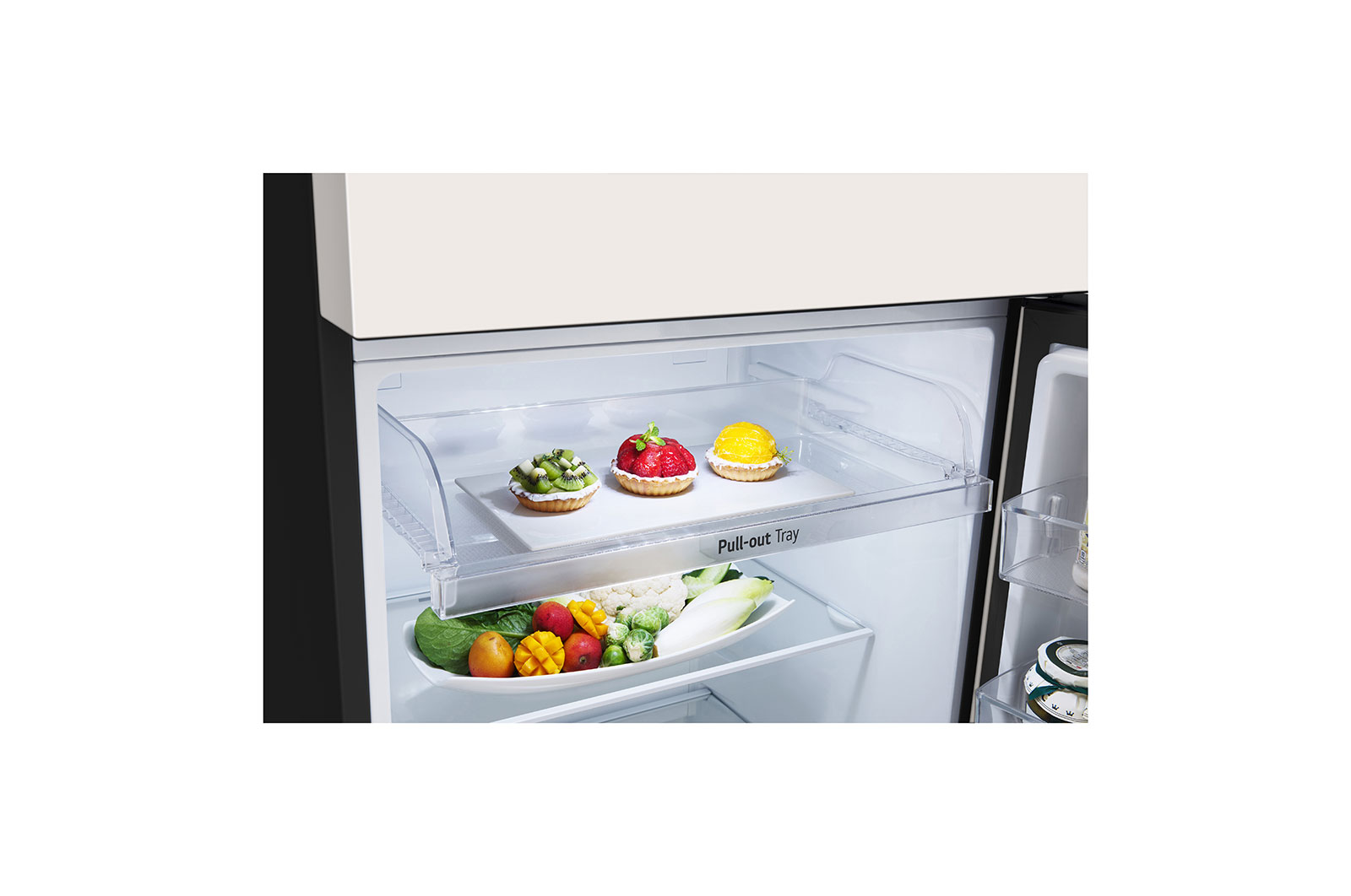 LG 395L Top Freezer with Smart Inverter Compressor™ in Objet Collection Beige, GT-B3952BN