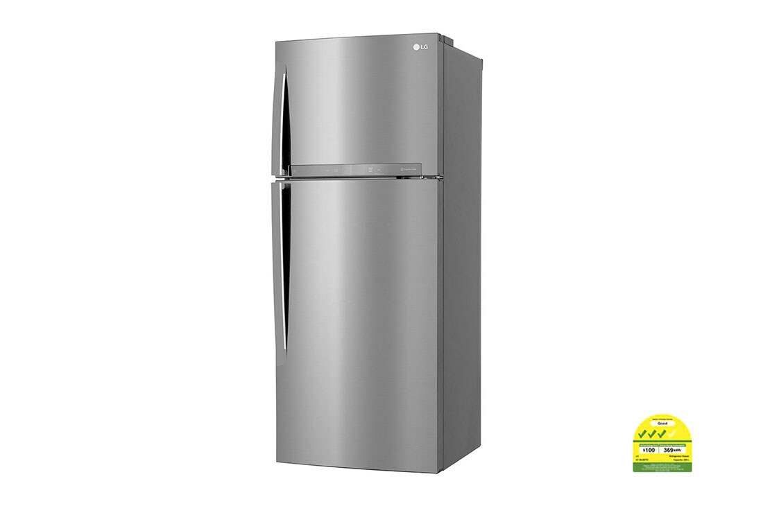 LG 438L Top Freezer with Inverter Linear Compressor in Platinum Silver, GT-B4387PZ