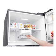 LG 438L Top Freezer with Inverter Linear Compressor in Platinum Silver, GT-B4387PZ