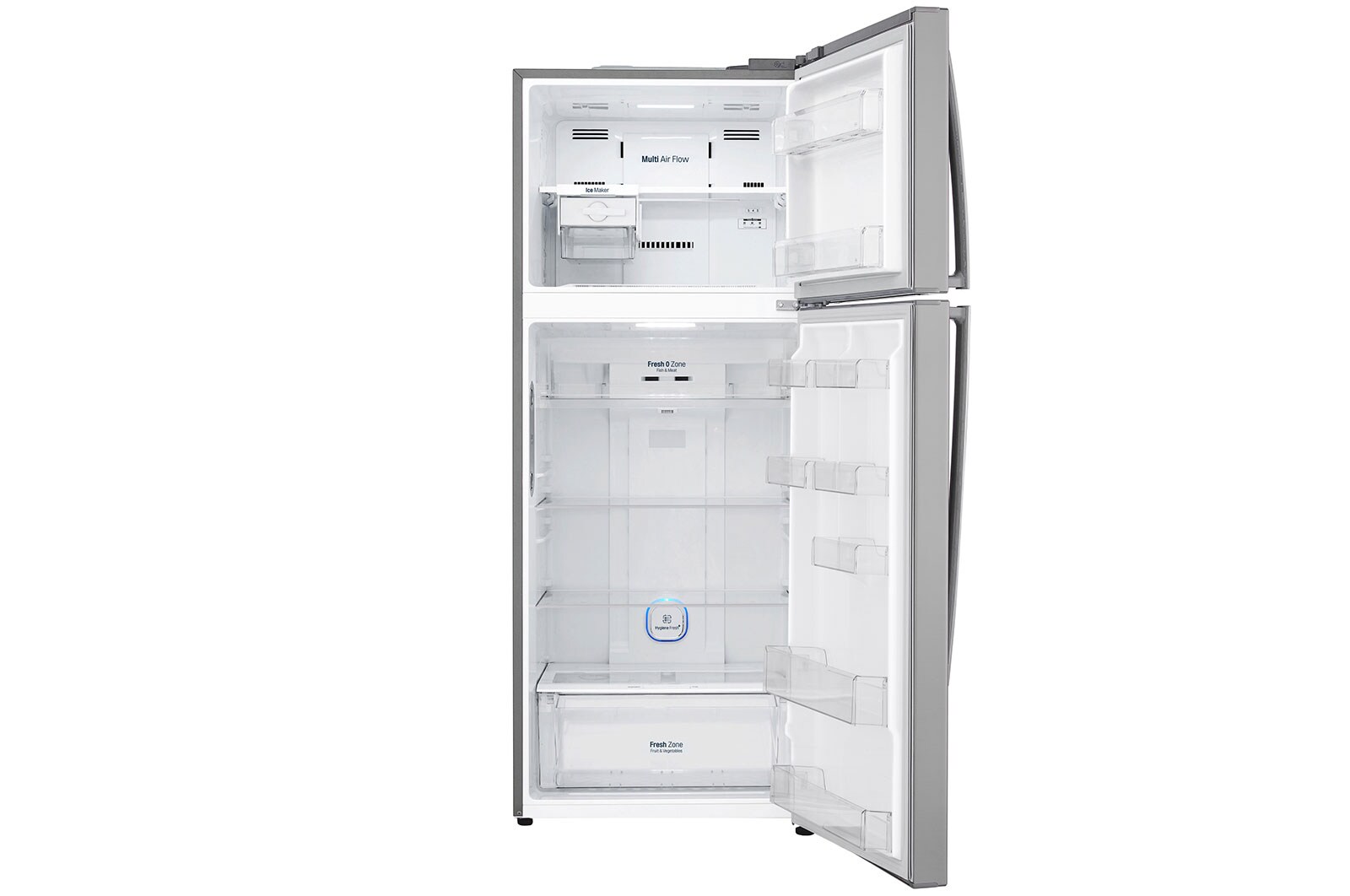 LG 438L Top Freezer with Inverter Linear Compressor in Platinum Silver, GT-B4387PZ