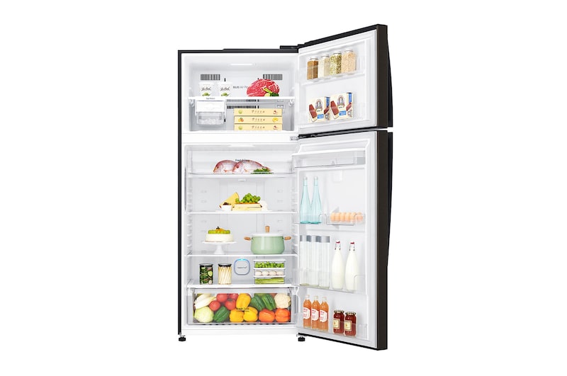 LG 478 L Top Freezer with Inverter Compressor in Black Steel, GT-F4781BL