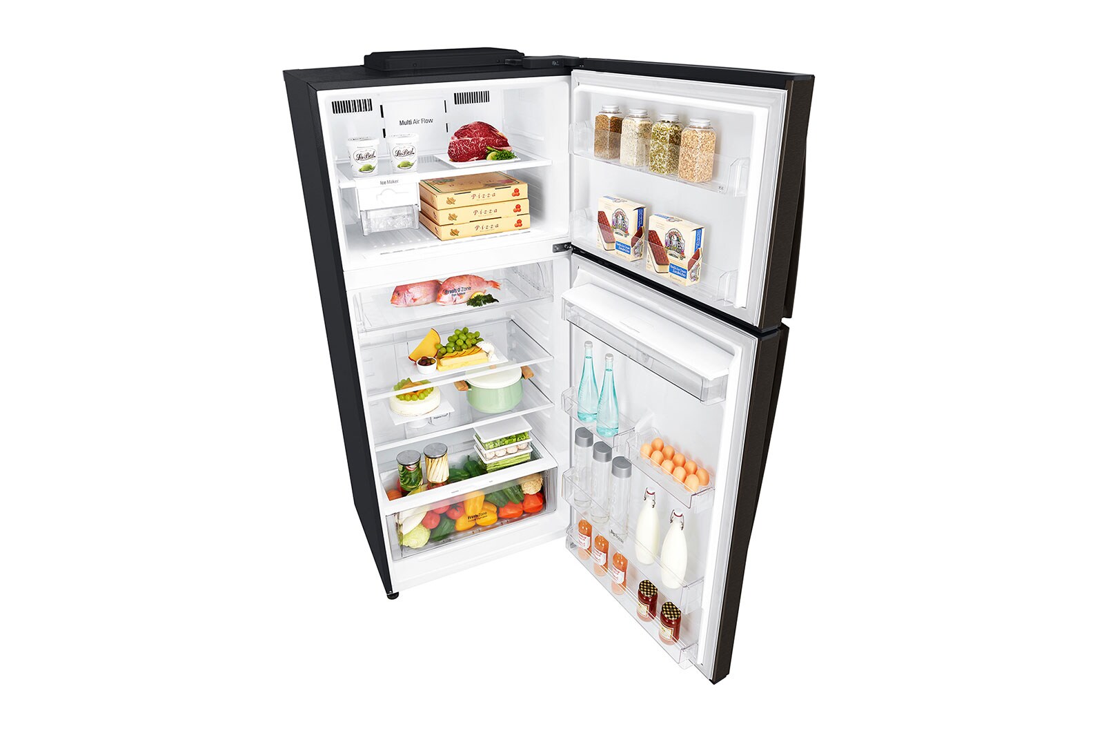 LG 478 L Top Freezer with Inverter Compressor in Black Steel, GT-F4781BL