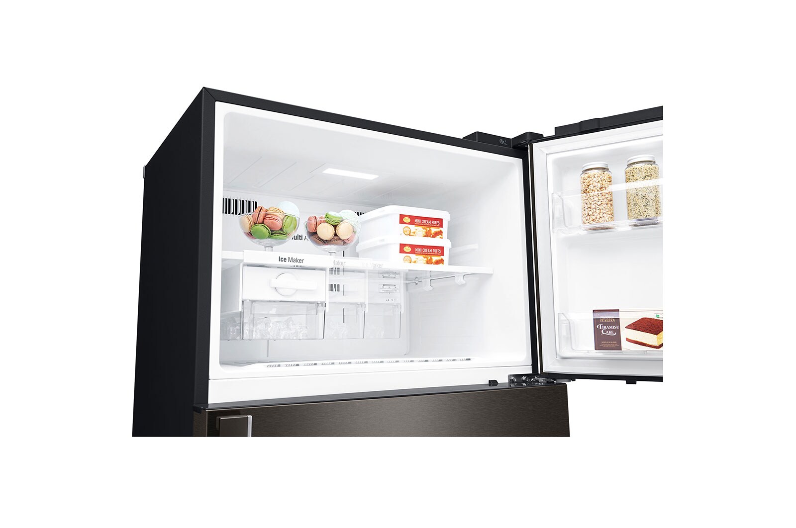 LG 478 L Top Freezer with Inverter Compressor in Black Steel, GT-F4781BL