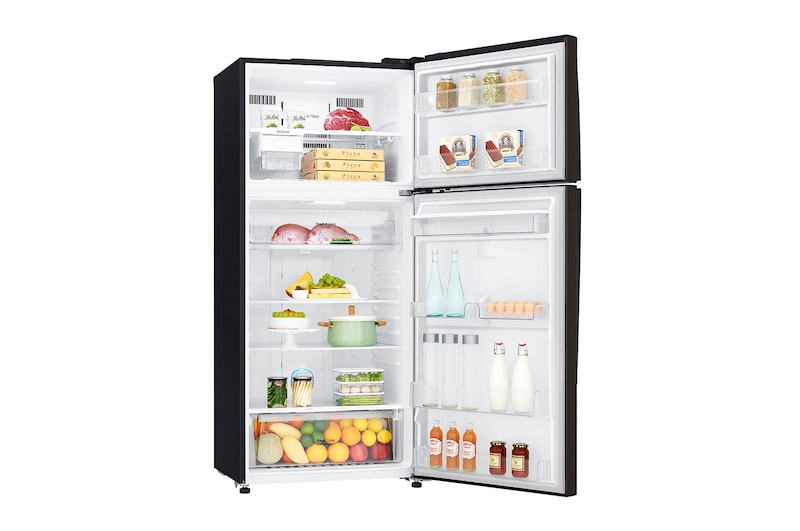 LG 478 L Top Freezer with Inverter Compressor in Black Steel, GT-F4781BL
