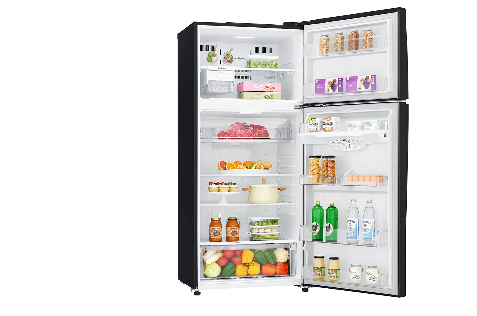 LG 506L Top Freezer with Smart Inverter Compressor™ in Black Steel, GT-M5093BL