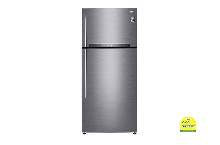 Front view of LG 506L Top Freezer with Inverter Linear Compressor GT-M5097PZ