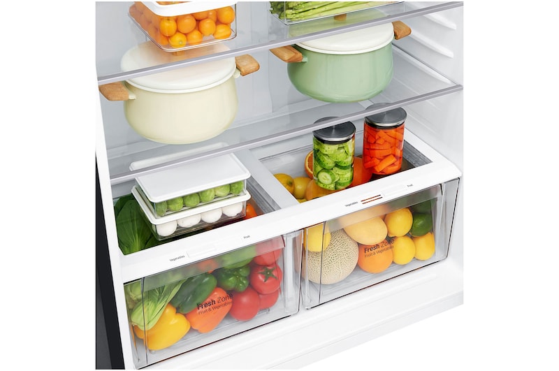 LG 592L Top Freezer with Smart Inverter Compressor™ in Black Steel, GT-M5967BL