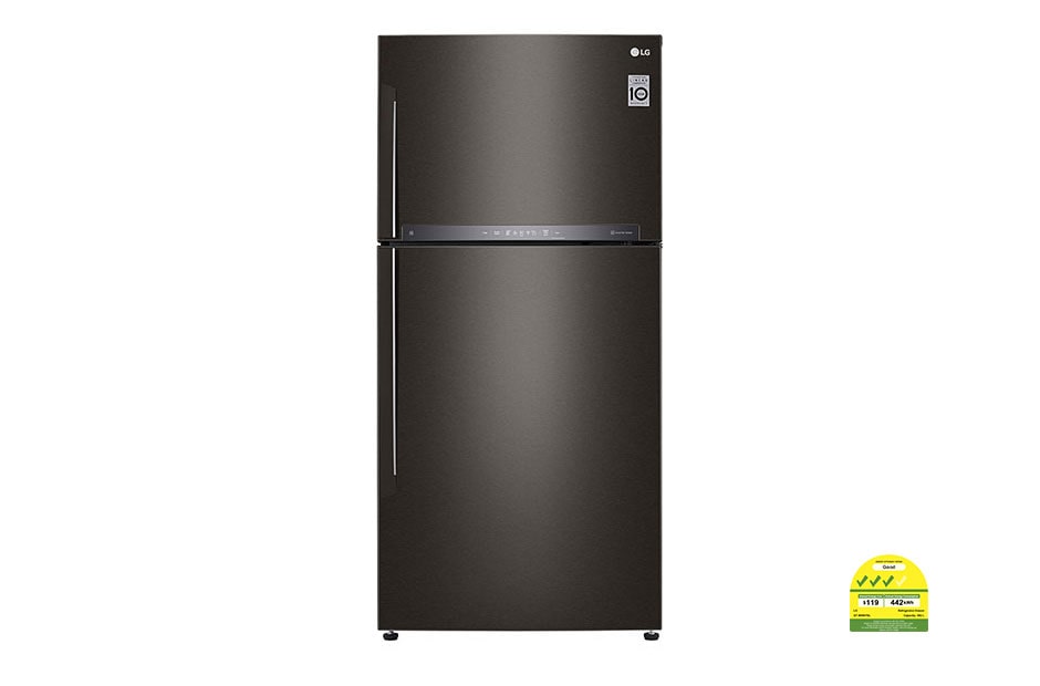 LG 592L Top Freezer with Smart Inverter Compressor™ in Black Steel, GT-M5967BL