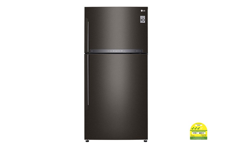 LG 592L Top Freezer with Smart Inverter Compressor™ in Black Steel, GT-M5967BL