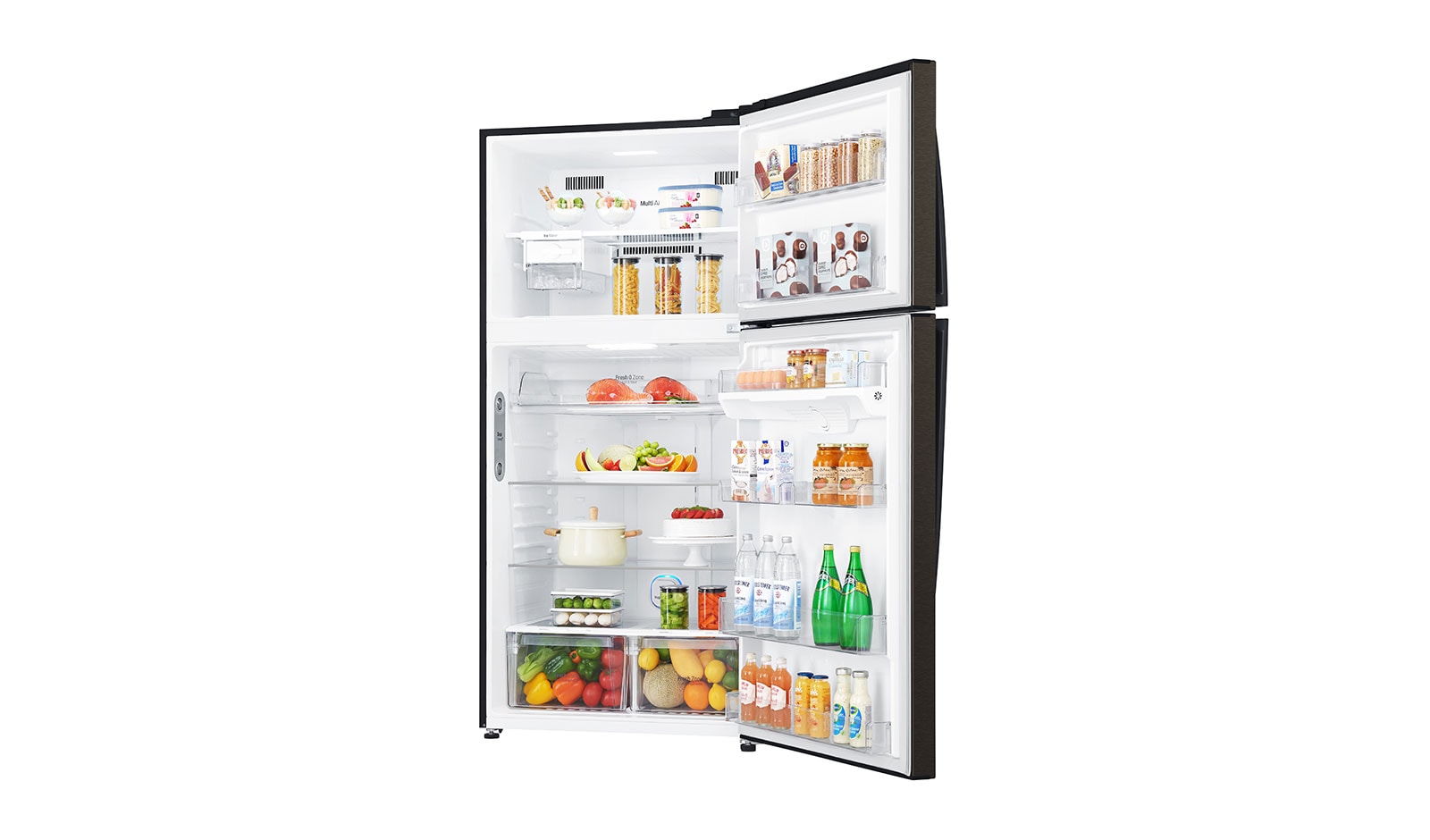 LG 592L Top Freezer with Smart Inverter Compressor™ in Black Steel, GT-M5967BL