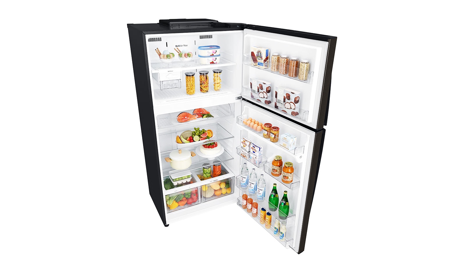 LG 592L Top Freezer with Smart Inverter Compressor™ in Black Steel, GT-M5967BL