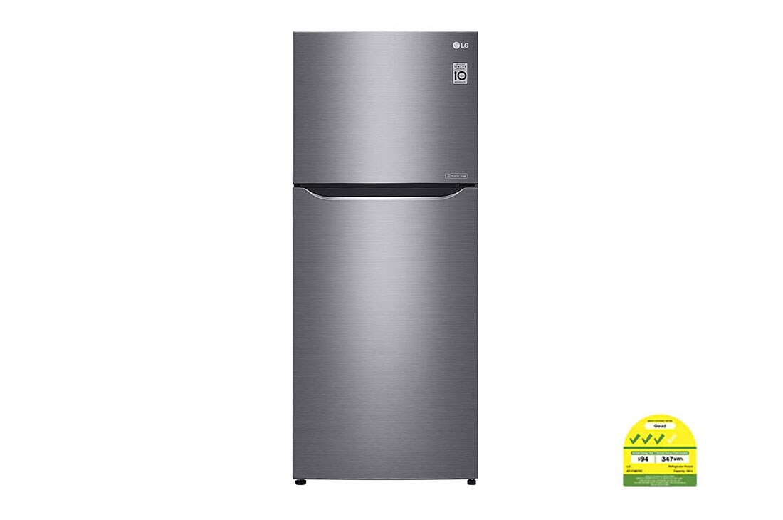 LG 393L Top Freezer with Inverter Linear Compressor in Platinum Silver, GT-T3867PZ