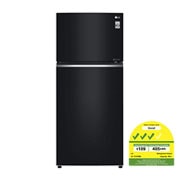 LG 506L Top Freezer with Smart Inverter Compressor™ in Black Mirror, GT-T5107BM