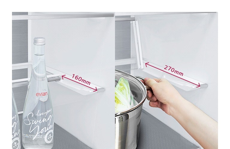 2-Step Folding Shelf to Store Tall Items