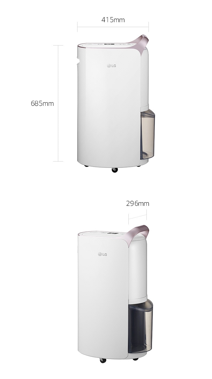 specifications of 30L Dual Inverter Dehumidifier with Ionizer
