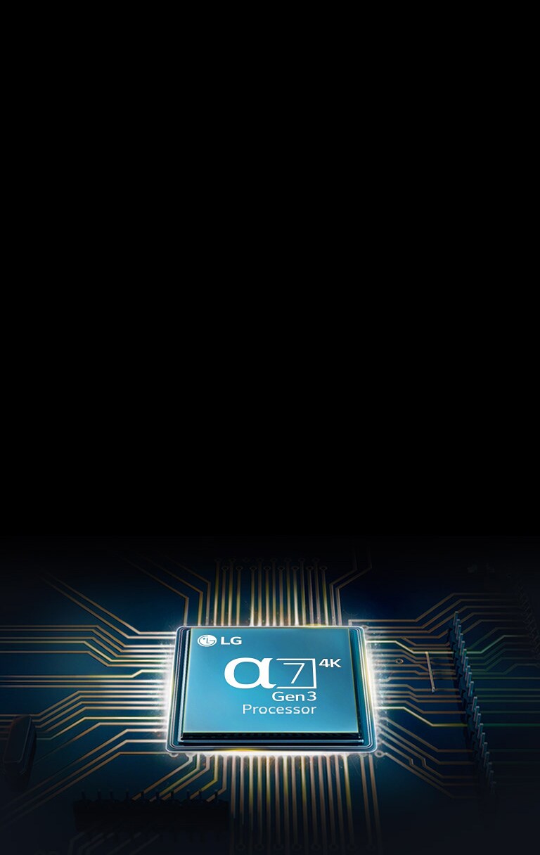 Alpha 7 chip mounted on a TV mainboard