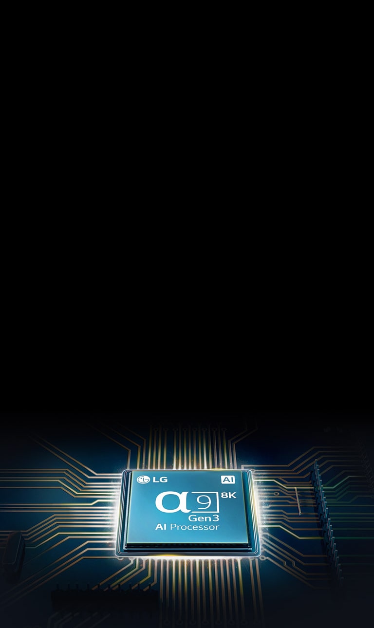 Alpha 9 chip mounted on a TV mainboard