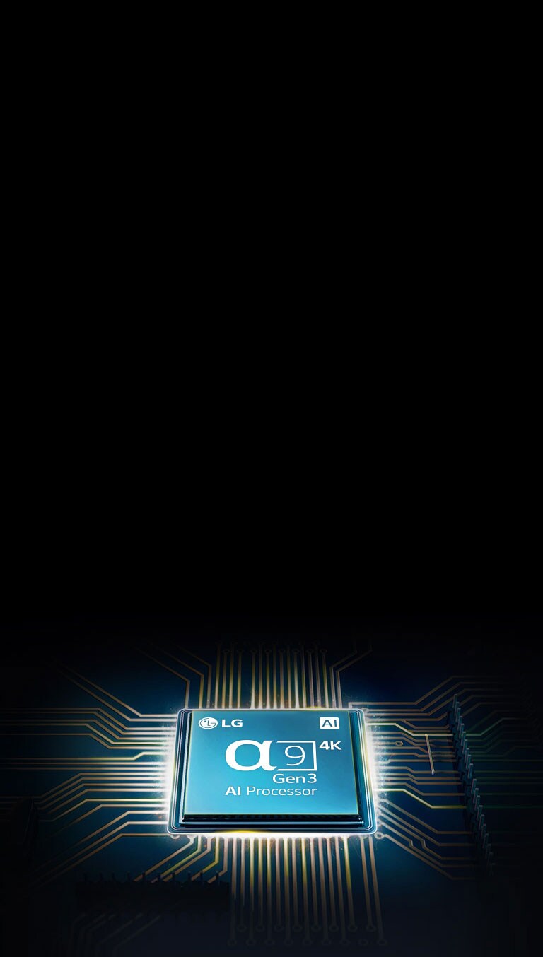 Alpha 9 chip mounted on a TV mainboard