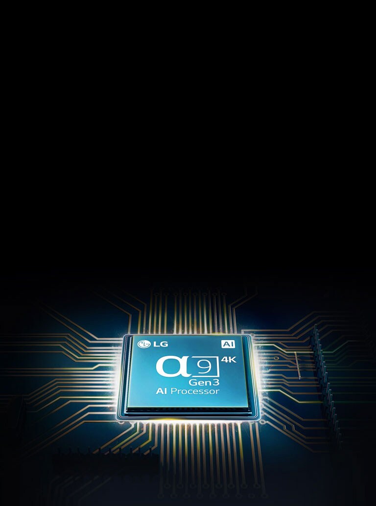 Alpha 9 chip mounted on a TV mainboard