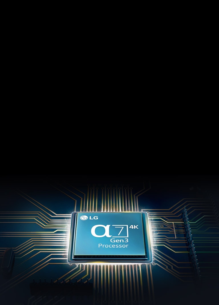 Alpha 7 chip mounted on a TV mainboard