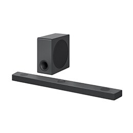 Diagonal view of LG Sound Bar S90QY Sound Bar set.