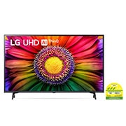 A front view of the LG UHD TV