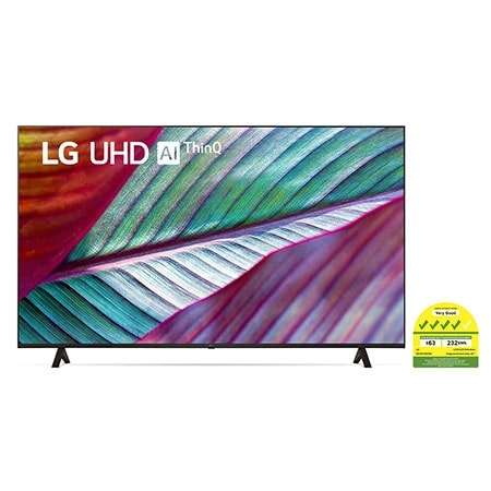 A front view of the LG UHD TV