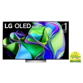 LG OLED evo C3 65 inch TV 4K Smart TV 2023 | Wall mounted TV | TV wall design | Ultra HD 4K resolution | AI ThinQ