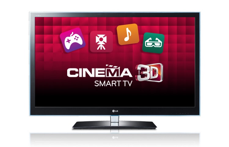 Front view of LG 42LW5700 LED, Cinema 3D – Smart TV 42LW5700