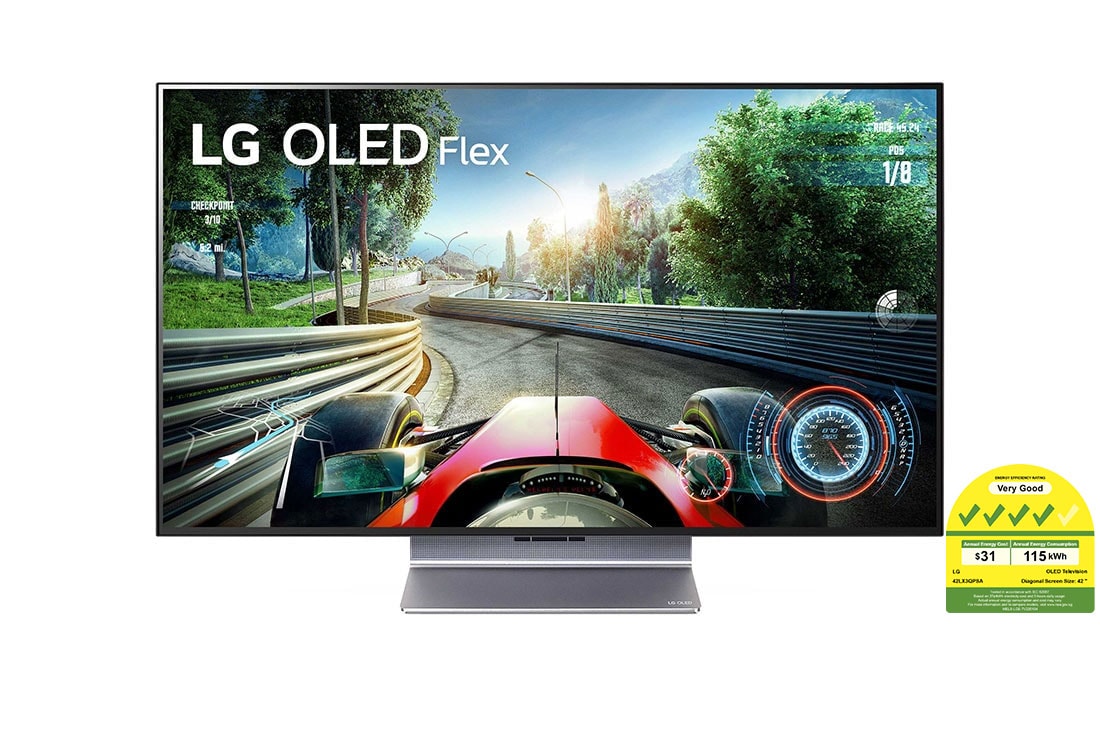 LG OLED Flex Gaming TV | Flexible Curved Display | Small TV | Gaming & PC room setup | Console TV | Ultra HD 4K resolution | AI ThinQ, 42LX3QPSA