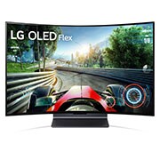 LG OLED Flex Gaming TV | Flexible Curved Display | Small TV | Gaming & PC room setup | Console TV | Ultra HD 4K resolution | AI ThinQ, 42LX3QPSA