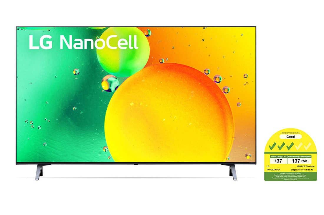 LG NanoCell TV NANO75 43 inch 4K Smart TV | Small TV | Ultra