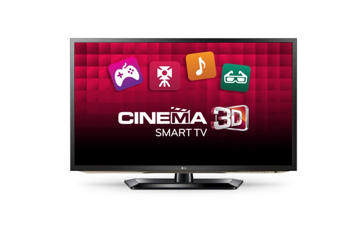 Front view of LG 47LM6200 Cinema 3D Smart TV 47LM6200